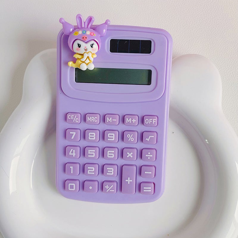 Mini Calculator Cute Cartoon Portable Creative Calculator For Primary School Students Small Handheld Cute Portable - Image 1